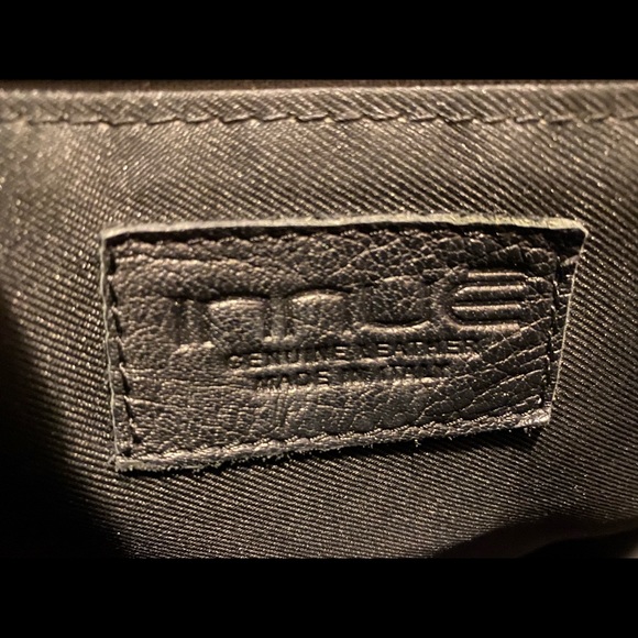 INNUE Made in Italy black leather satchel - Picture 9 of 10